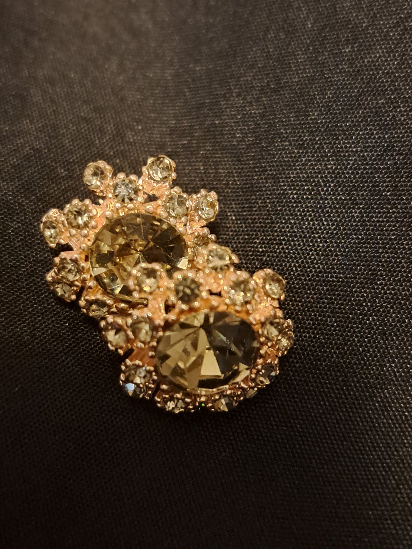 Grey-Brown Multifacet Stud Earrings