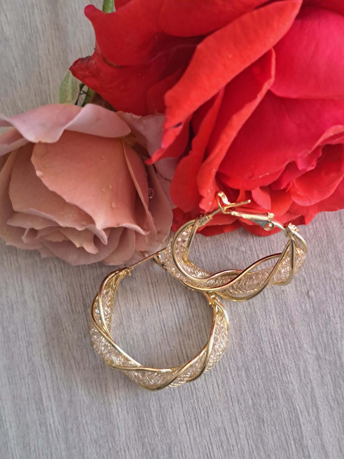 Rosaline Twirl Hoops