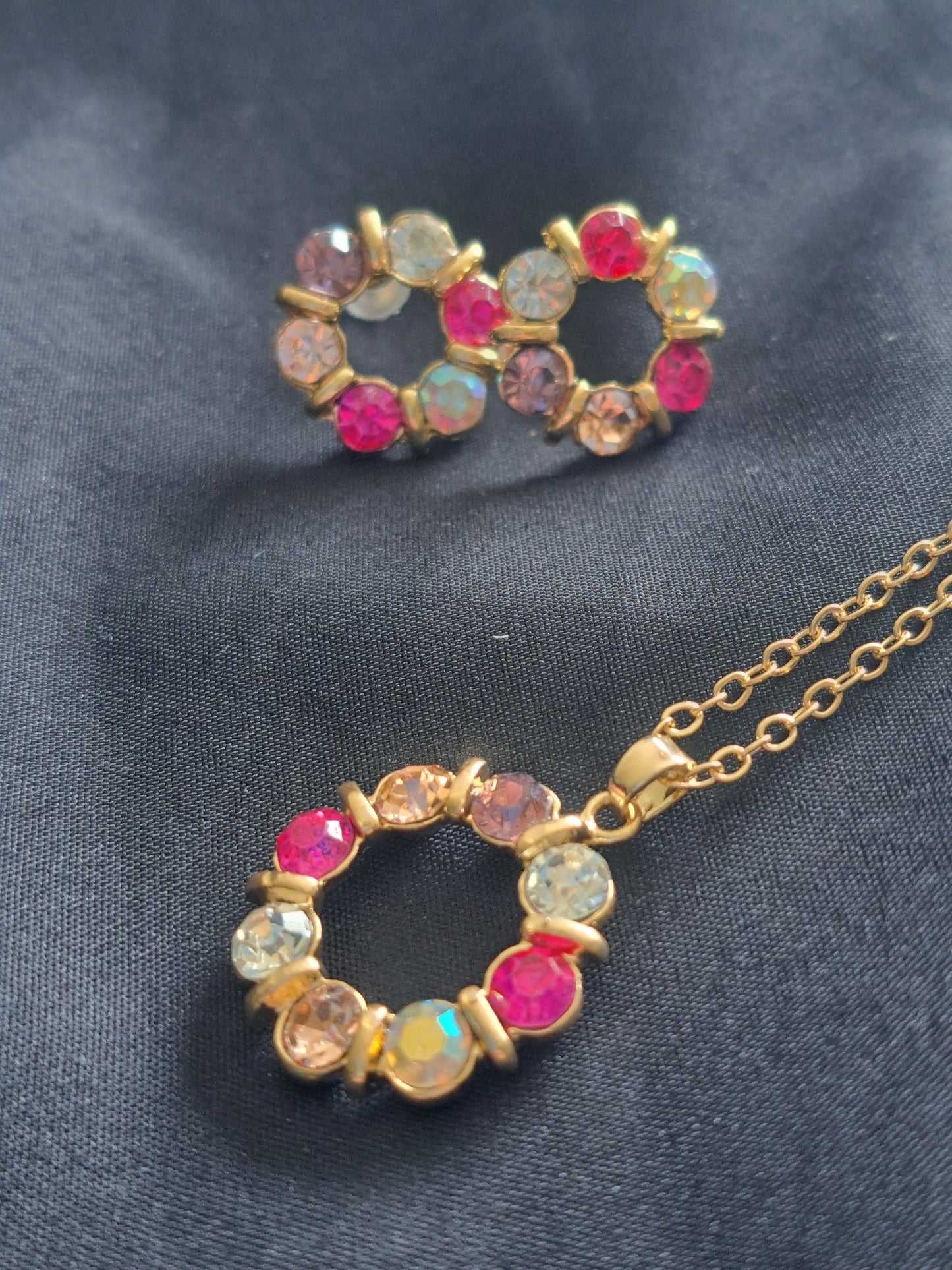 Colourful Necklace and Earring Set