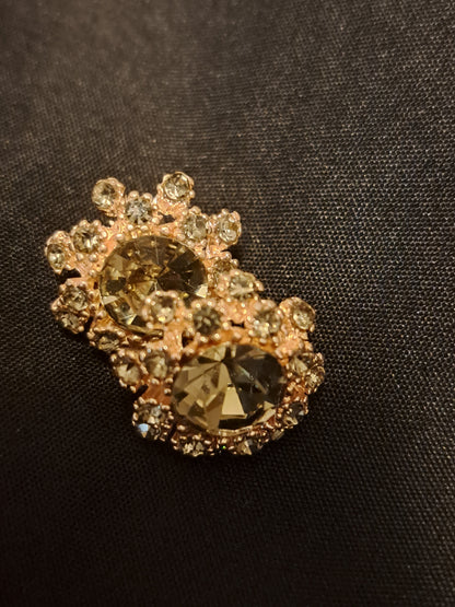 Smoke & Honey Stud Earrings