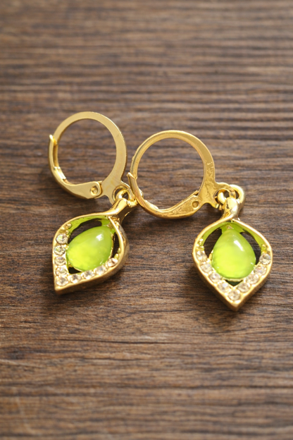 Limeleaf Glow Earrings