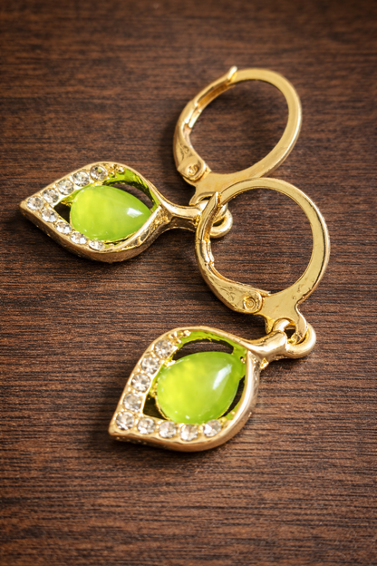 Limeleaf Glow Earrings