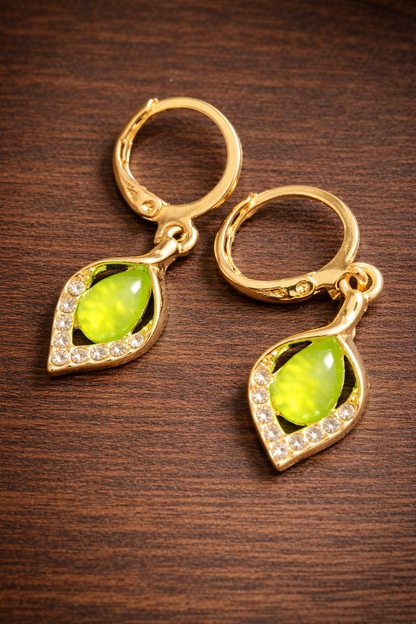 Limeleaf Glow Earrings