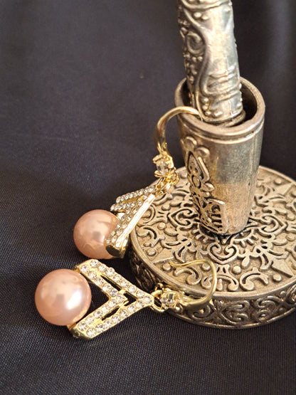 Blush Facet Earrings