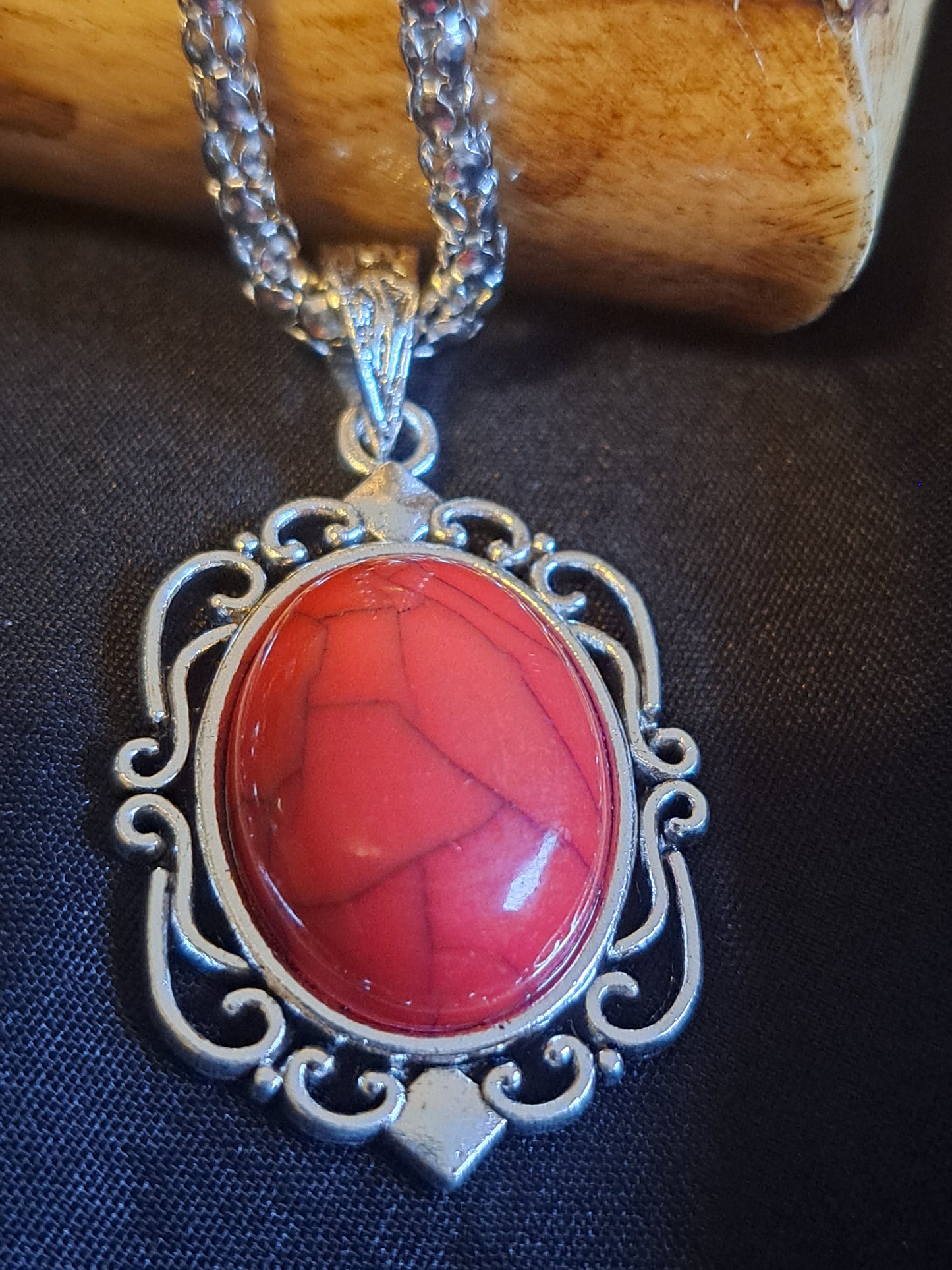 Red Vintage Bracelet, Earring and Necklace Set