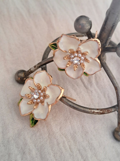 Ivory Blossom Earrings