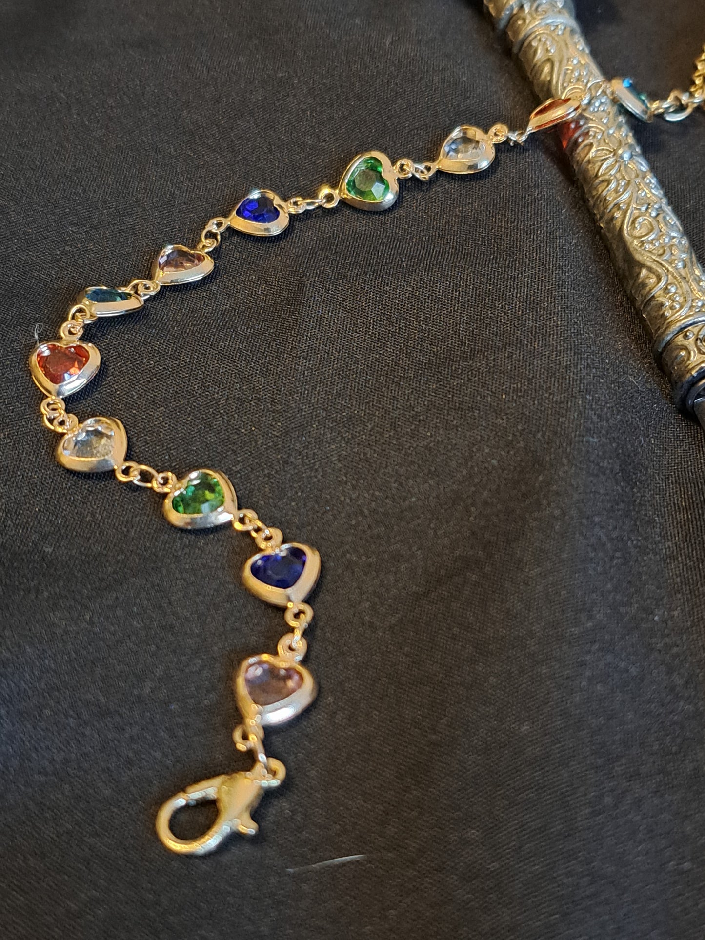 Multicolored Hearts Bracelet