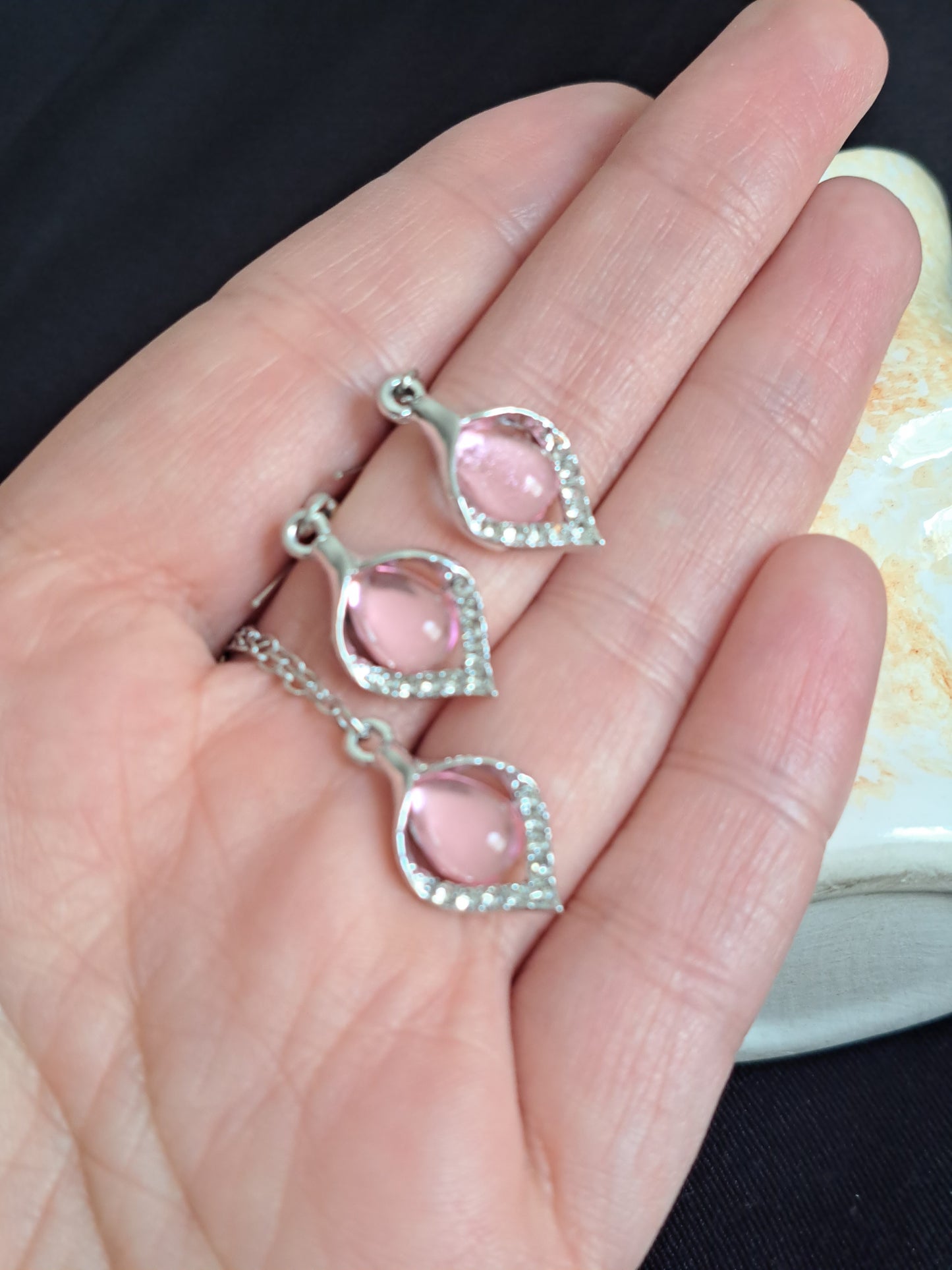 Pretty in Pink Necklace and Earring Set