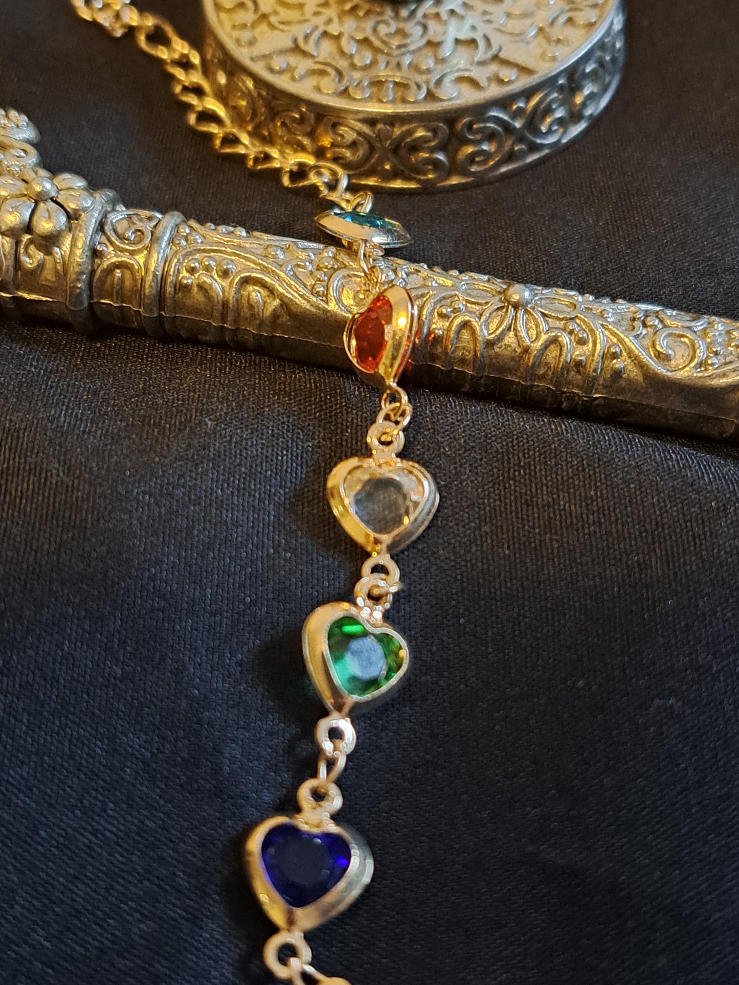 Multicolored Hearts Bracelet