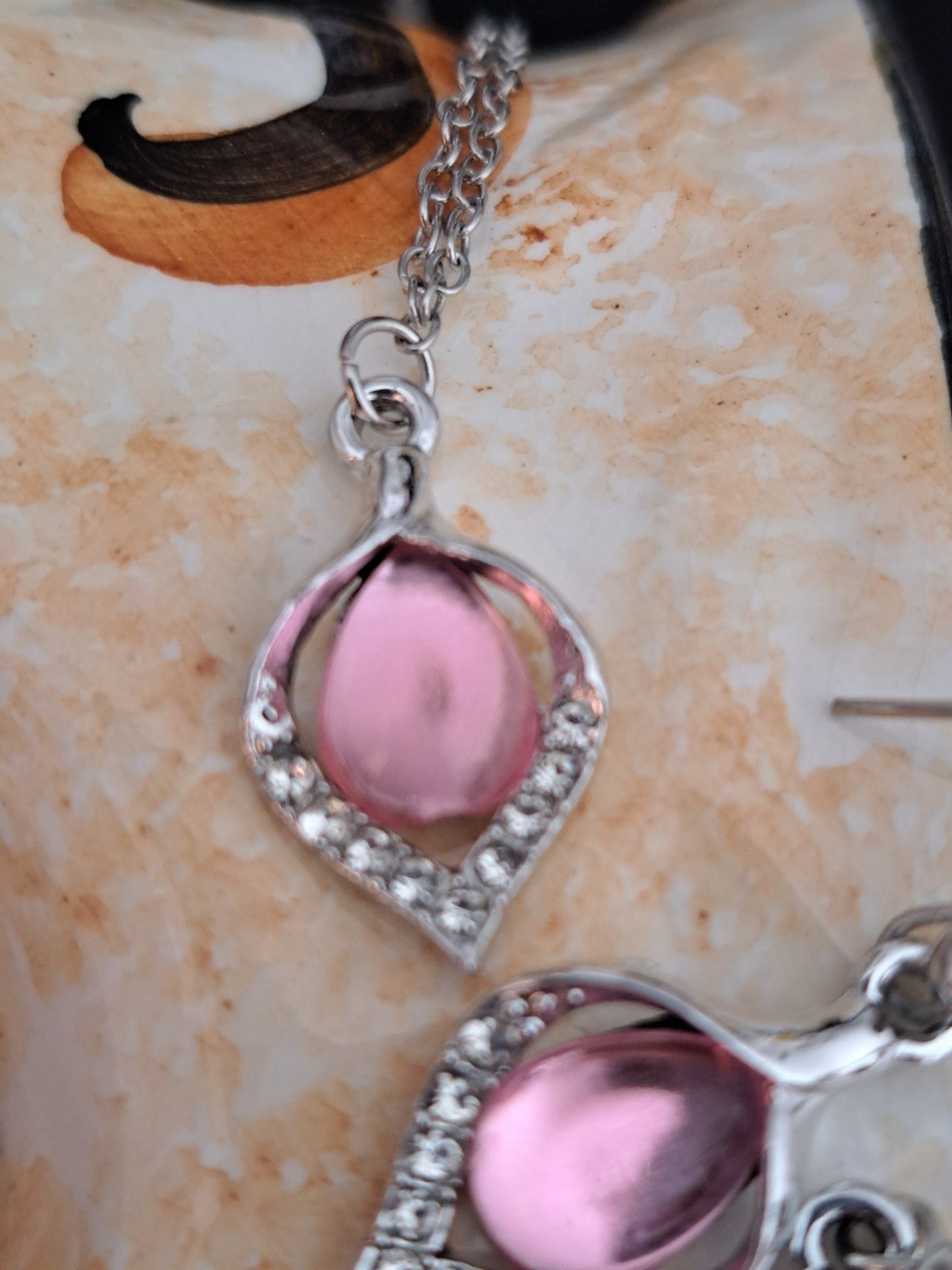 Pretty in Pink Necklace and Earring Set